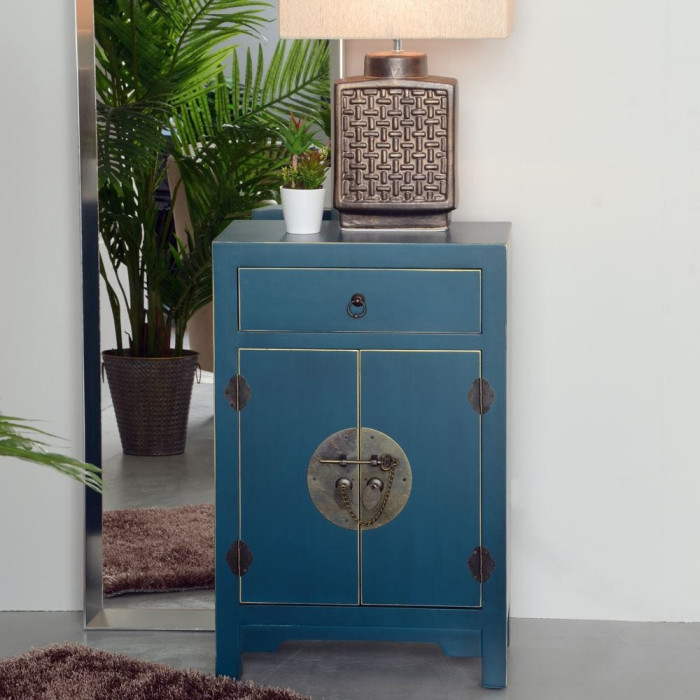Comodino orientale cinese azzurro
