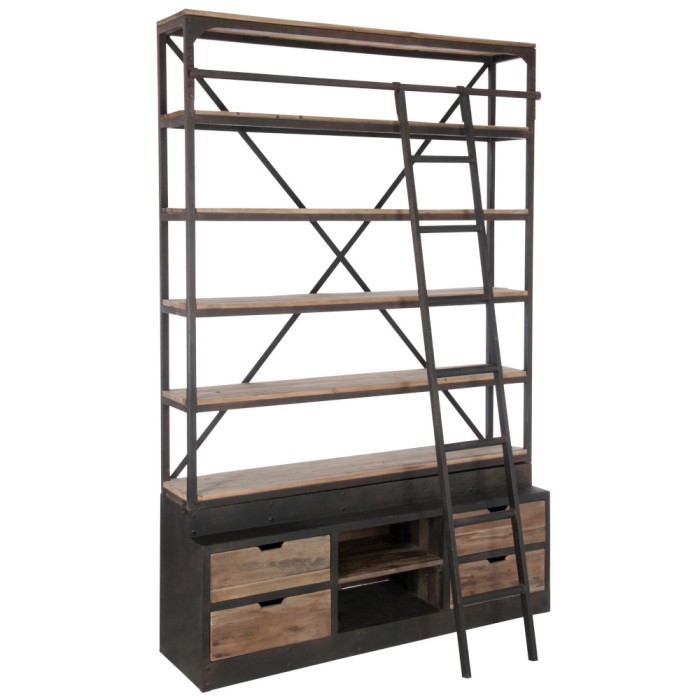 Libreria industrial con scala H195