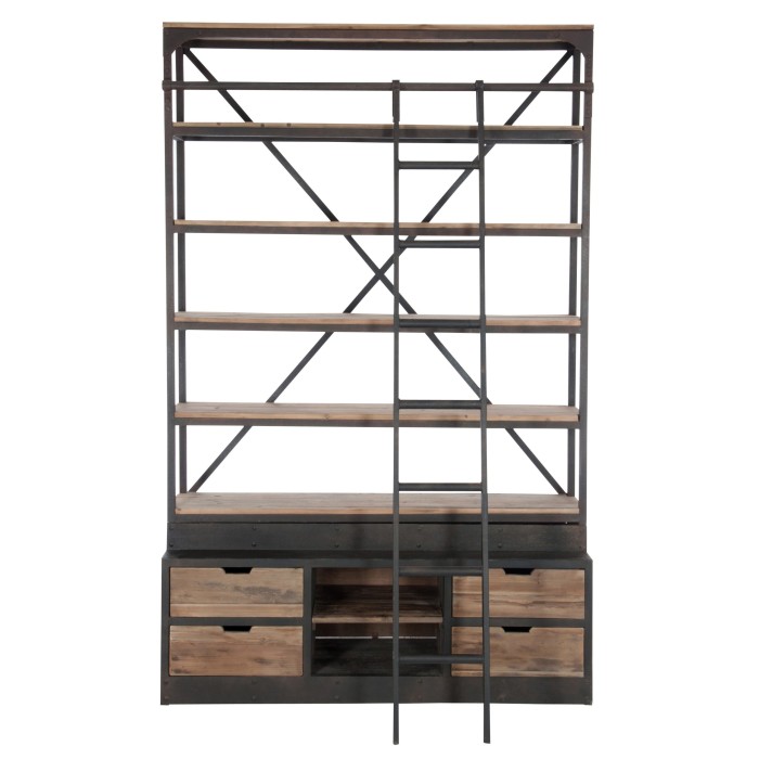 Libreria industrial con scala H195