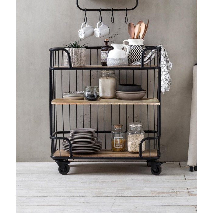 Carrello da cucina stile industria