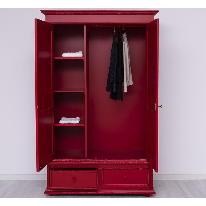 Armadio country rustico in legno massello SU MISURA - Etnico Outlet