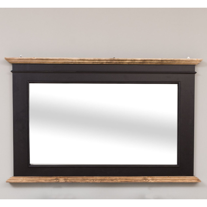 Specchio industrial chic nero