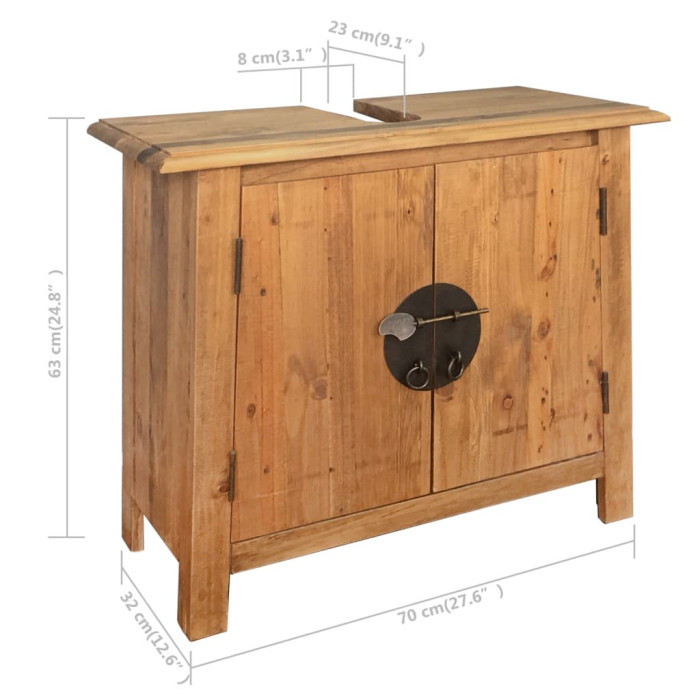 Mobili bagno orientale legno massello set 5p  Arredi per bagni etnici