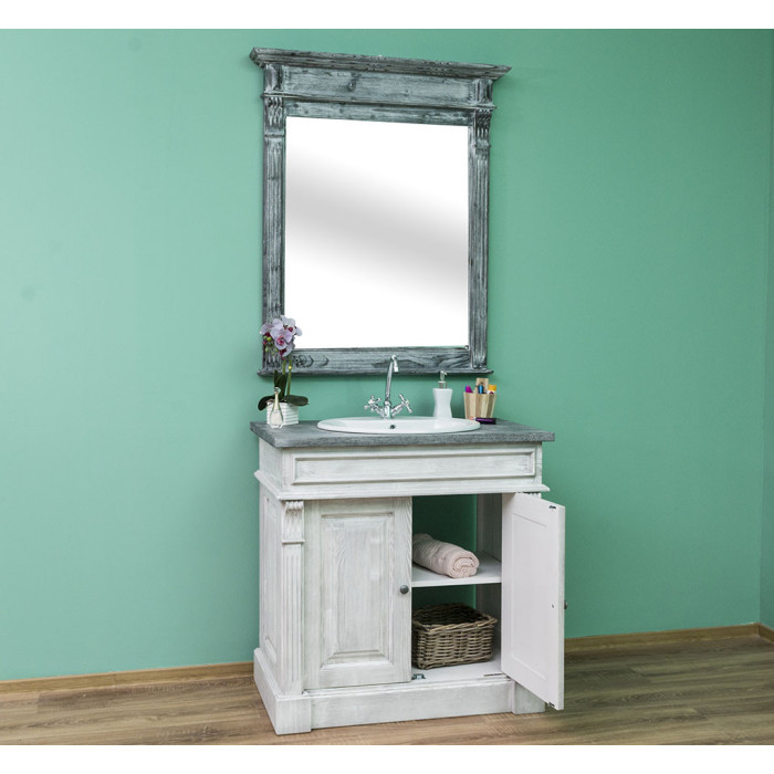 Mobile bagno stile francese con specchio 150x54H90 - SU MISURA