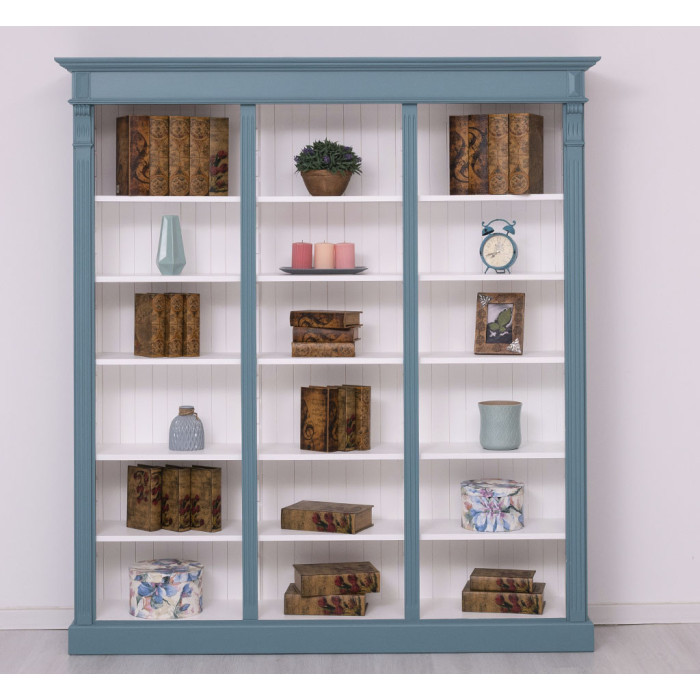 Libreria Farmacia legno massello 180x39H197 - SU MISURA
