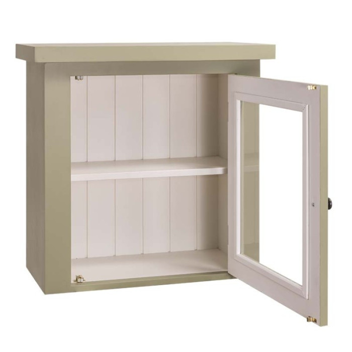 Pensile cucina provenzale verde legno massello di pino 100% SU MISURA