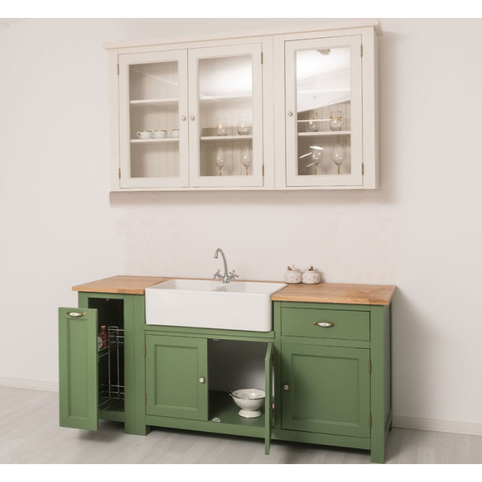 PROMOZIONE Blocco cucina country con lavello legno massello al 100%