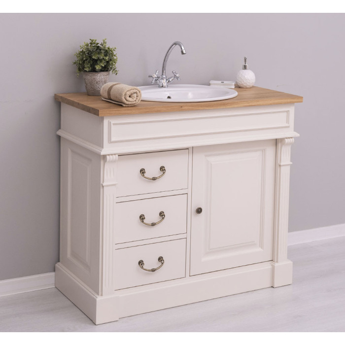 Mobile bagno francese beige top rovere anche SU MISURA