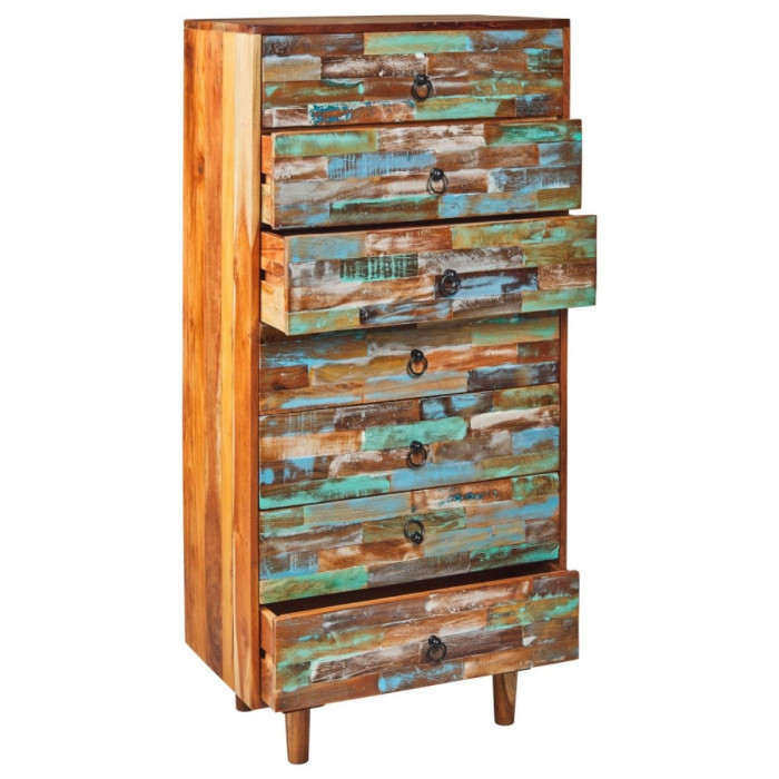 Cassettiera industrial jungle artigianale legno riciclato Offerta