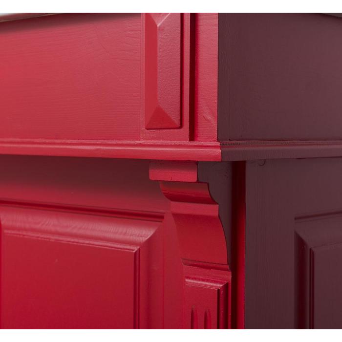 Bancone cassa bar industrial  rosso per reception anche SU MISURA