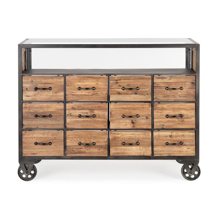 Cassettiera industriale con ruote Arredamento stile industrial online
