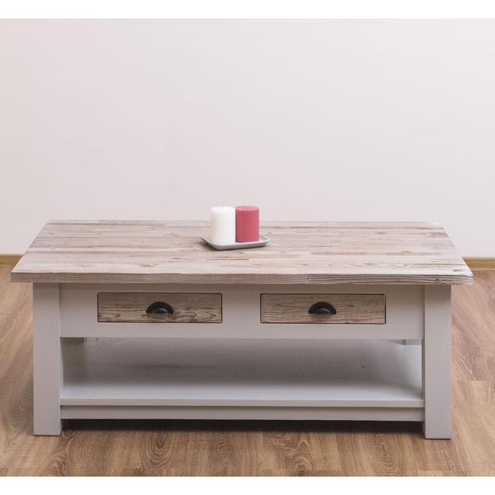 Tavolino country chic grigio