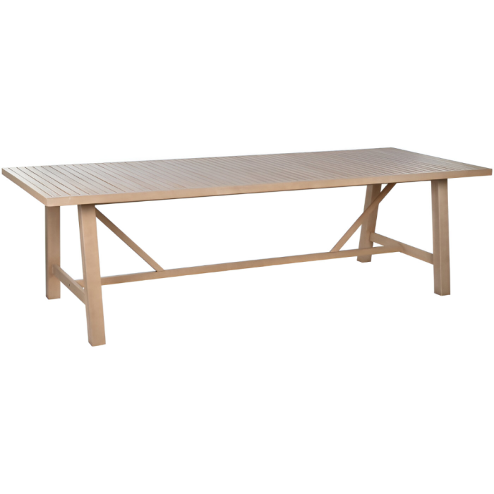 Set Tavolo e 10 Poltroncine Giardino in Acacia Naturale - Etnico Outle