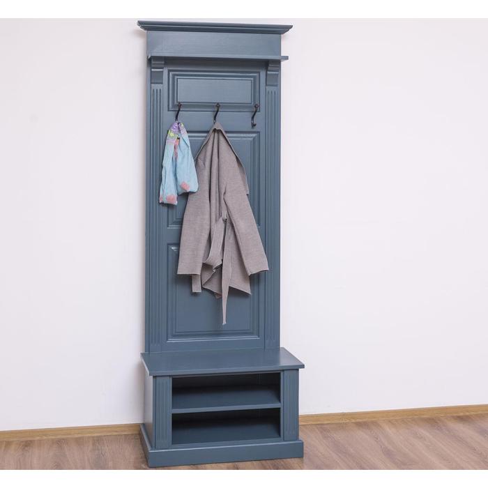 Mobile Ingresso Country Chic Blu con Appendiabiti - Etnico Outlet