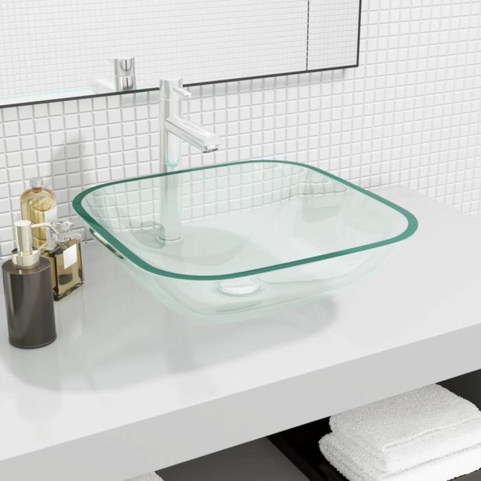 Lavello bagno trasparente