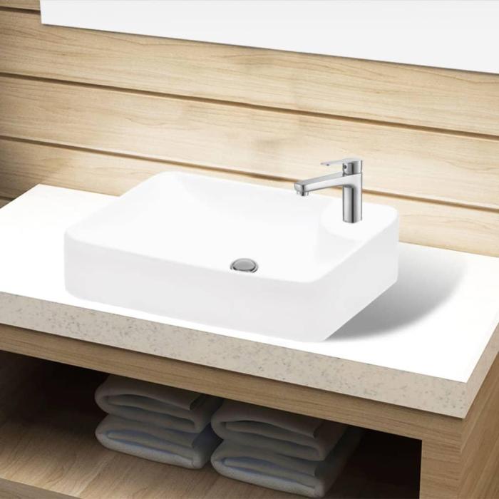 Lavello Rettangolare d'Appoggio – Design Elegante | Etnico Outlet
