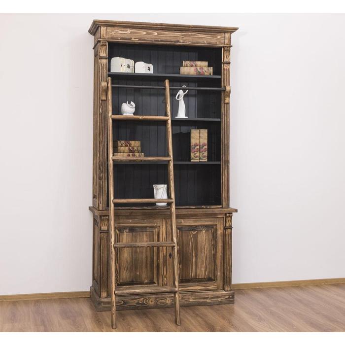 Libreria country legno spazzolato - SU MISURA