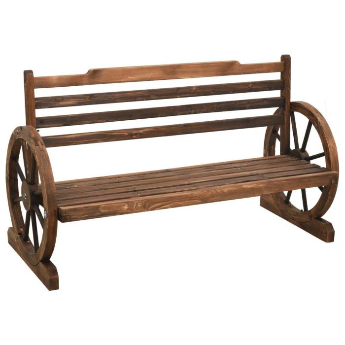 Panca legno giardino country