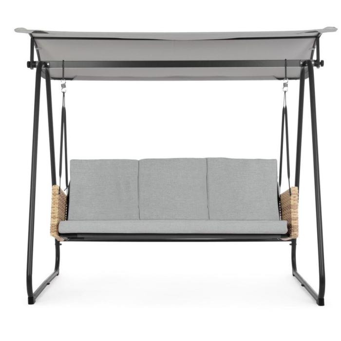 Dondolo 3 Posti Chic da Giardino in Polyrattan - Etnico Outlet