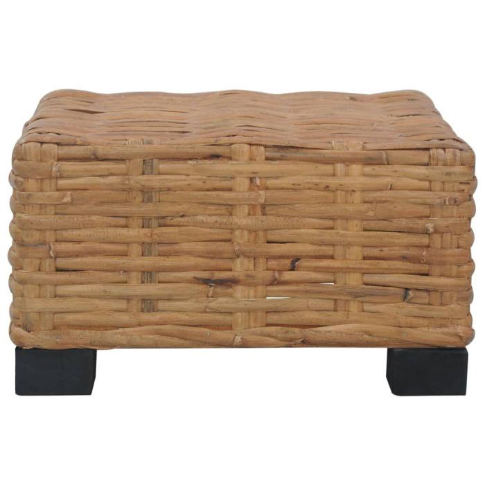 Tavolino in Rattan Naturale e Legno Mango | Etnico Outlet