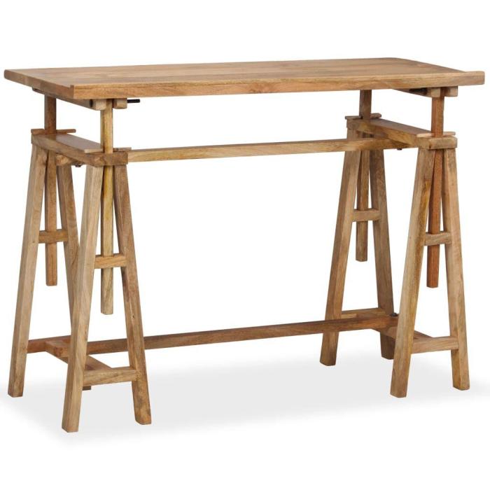 Scrivania architetto legno mango  ripiano inclinabile | Etnico Outlet