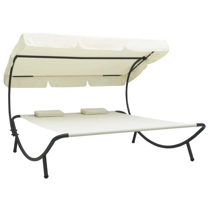 Lettino due posti boho crema