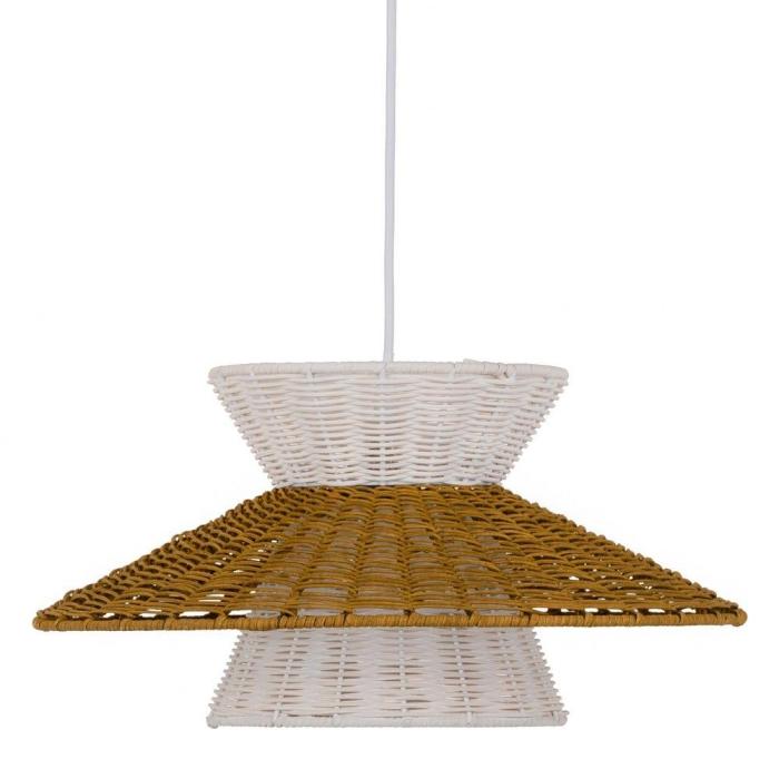 Lampadario vintage bianco shabby