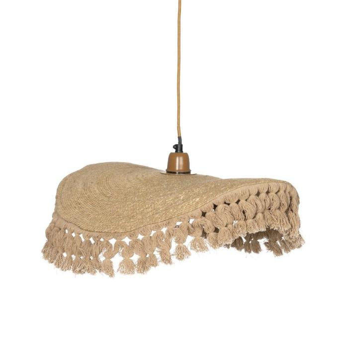 Lampadario Country Chic da Cucina in Fibra Naturale - Etnico Outlet