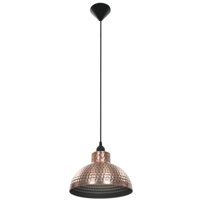 Set 2 Lampadari Vintage Rame Martellato - Etnico Outlet
