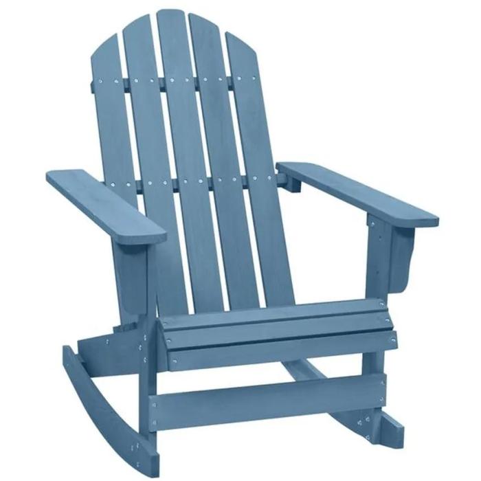 Sedia a Dondolo Azzurra Marinaro Shabby - Etnico Outlet