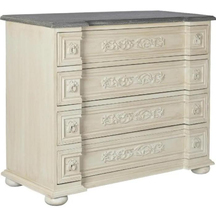 Cassettiera Francese Bicolore in Legno di Mango – Etnico Outlet