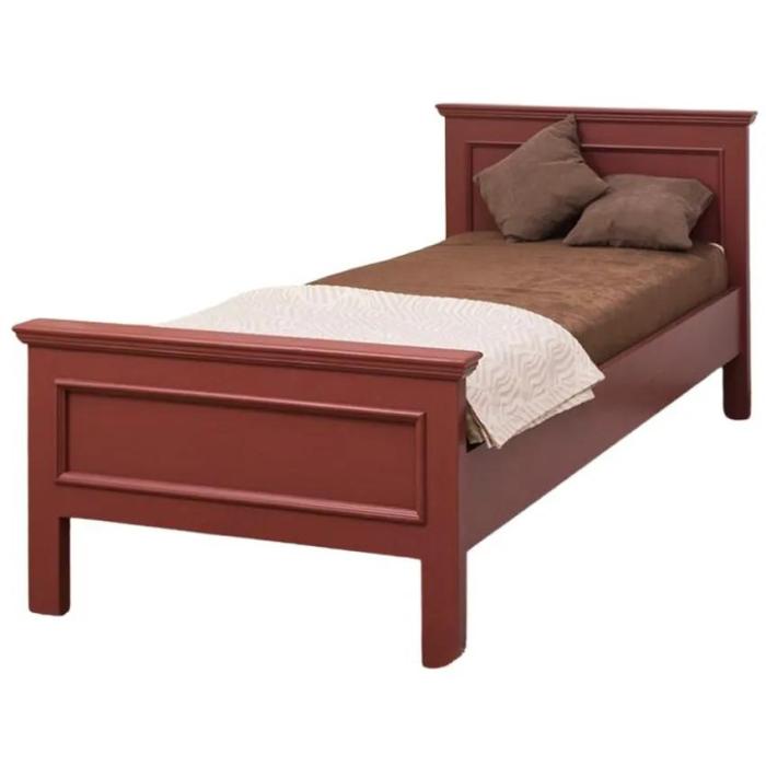 Letto singolo coloniale in pino 90x200 - Etnico Outlet