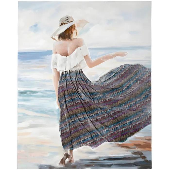 Quadro vintage donna tela