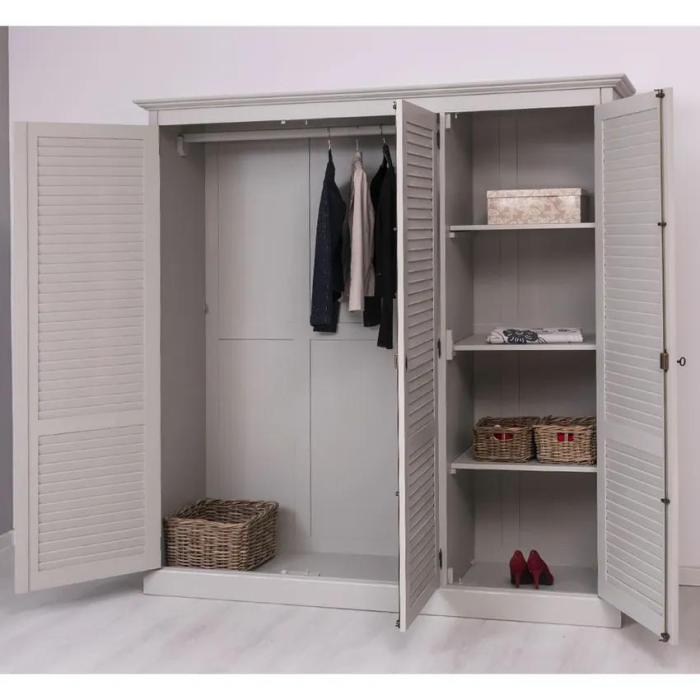 Armadio provenzale shabby chic in legno SU MISURA - Etnico Outlet