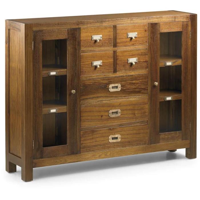Credenza consolle mindi 7 cassetti - Etnico Outlet