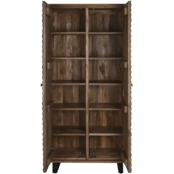 Armadio jungle tropicale in teak e cocco - Etnico Outlet