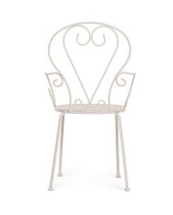 Sedia da Giardino Acciaio Crema - Etnico Outlet