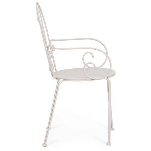 Sedia da Giardino Acciaio Crema - Etnico Outlet