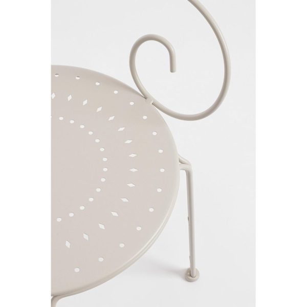 Sedia da Giardino Acciaio Crema - Etnico Outlet
