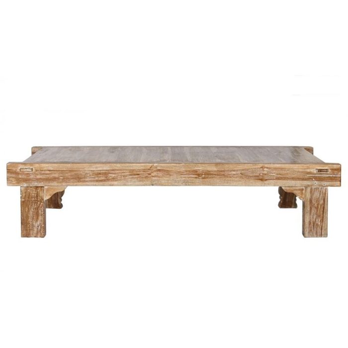 Tavolo basso orientale in teak intarsiato – Etnico Outlet