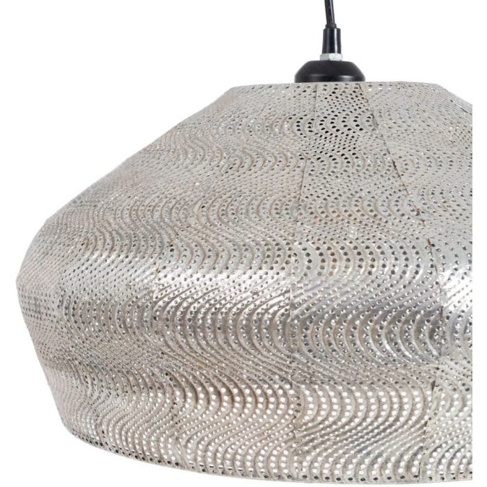 Lampadario Orientale Vintage Argento in Metallo – Etnico Outlet