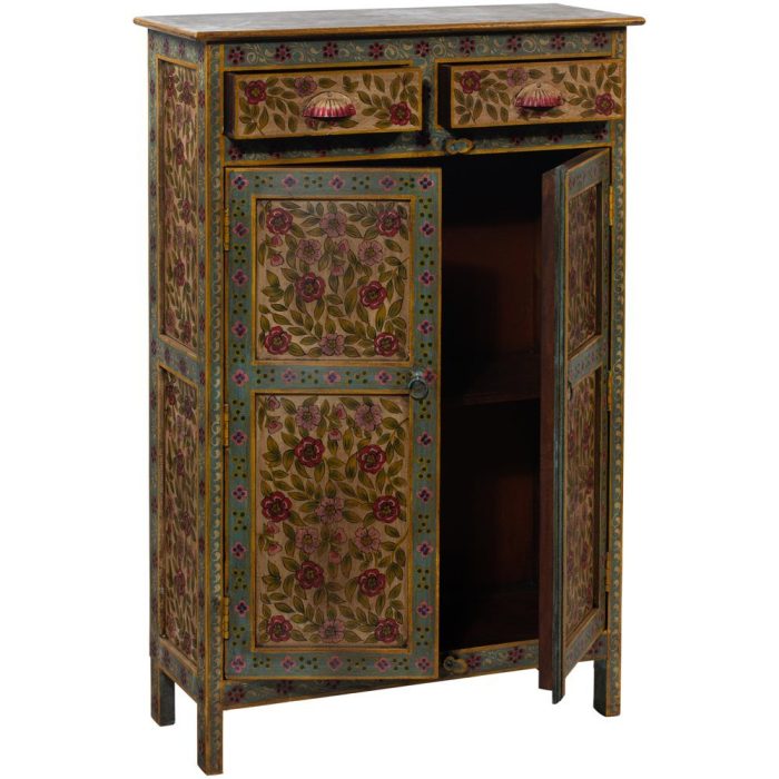 Credenza orientale alta multicolor - Etnico Outlet