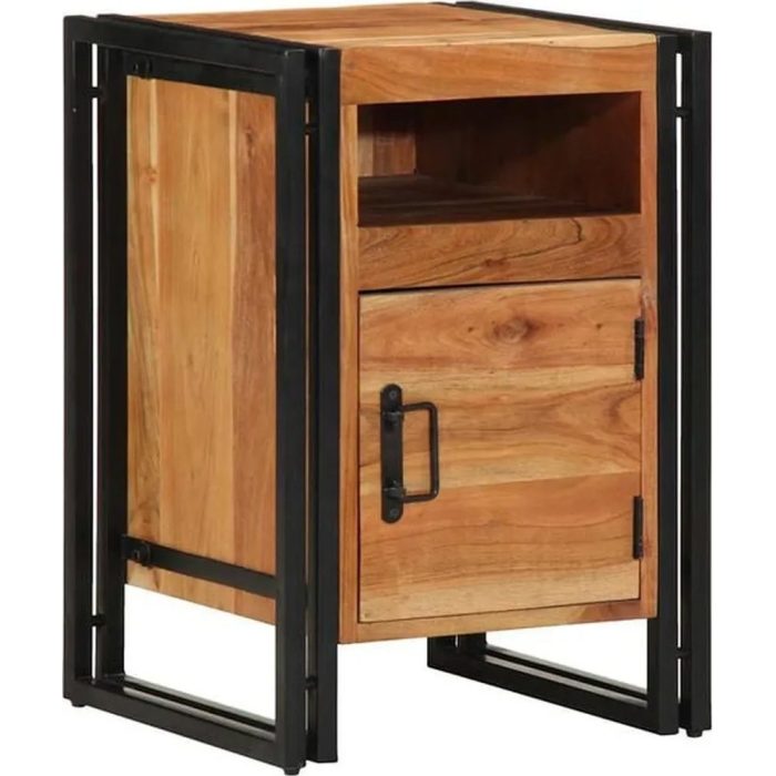 Comodino industrial acacia ferro