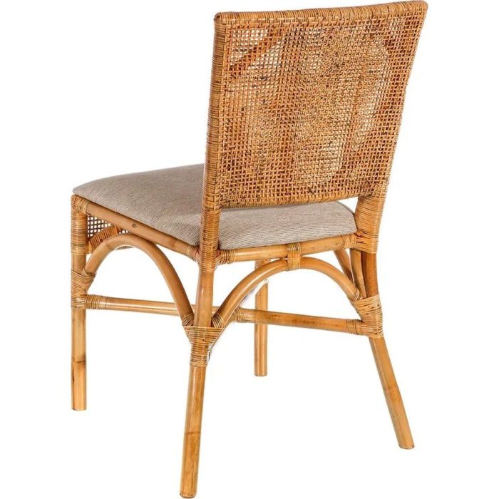 Sedia tropicale rattan con cuscino – Etnico Outlet