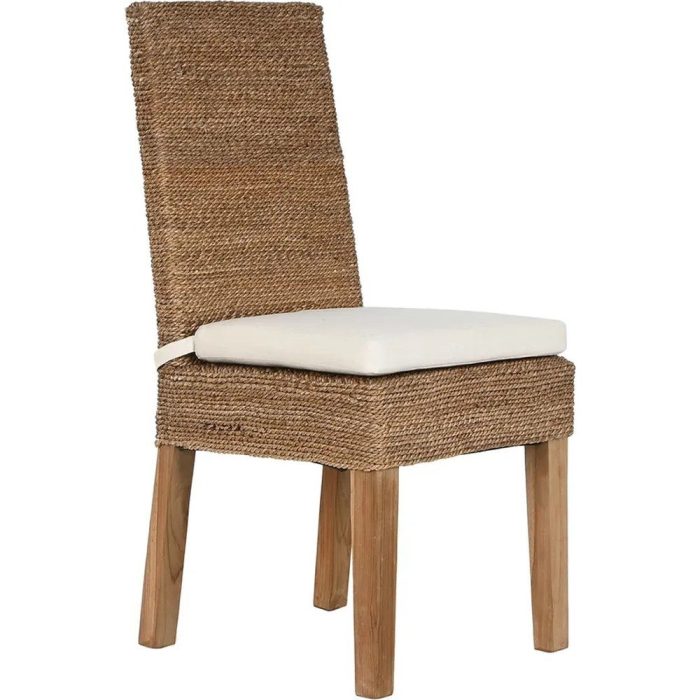 Sedia boho teak fibra