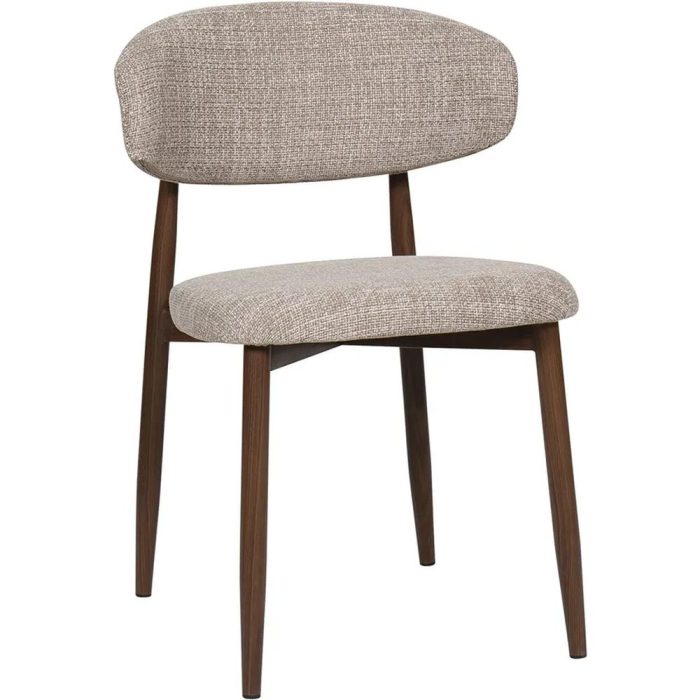 Sedia vintage anni 60 in metallo e poliestere imbottito