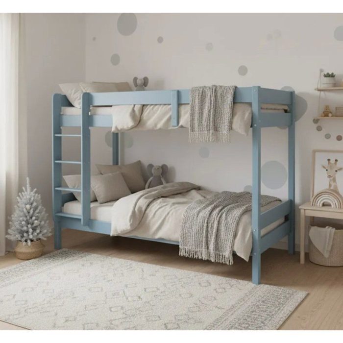 Letto a castello scandi–jungle in legno massello di abete