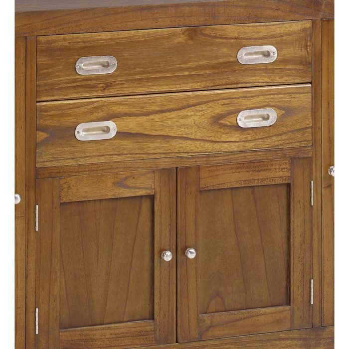 Buffet coloniale classico legno mindi lucido - Etnico Outlet