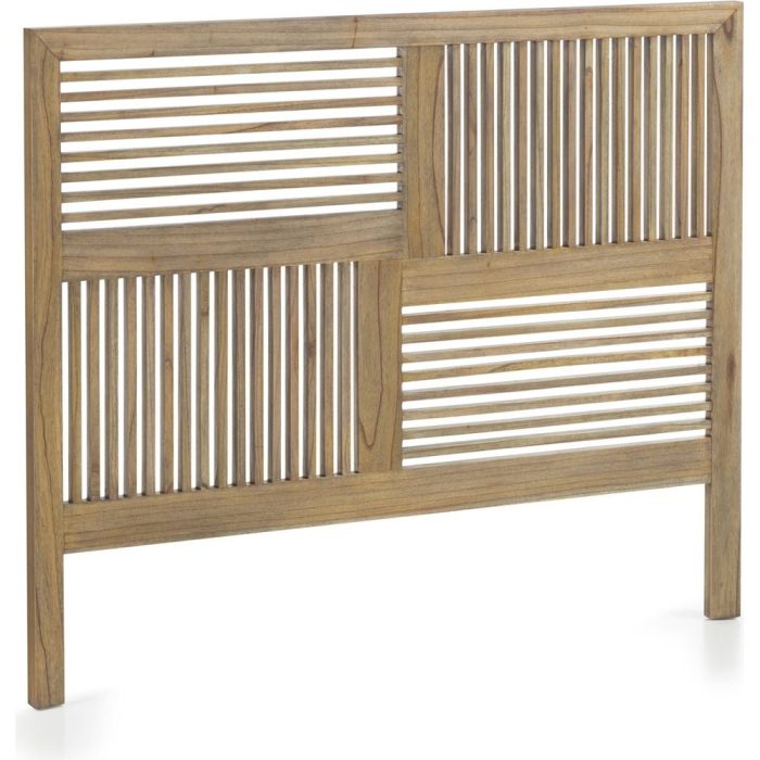 Testata letto etnica decò in legno mindi.