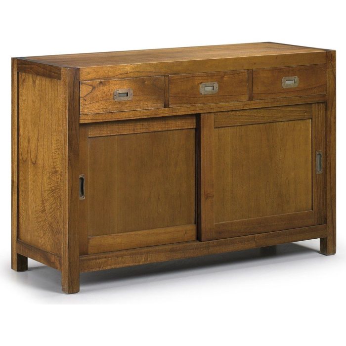 Vetrina neo-coloniale miele 8 cassetti - Etnico Outlet